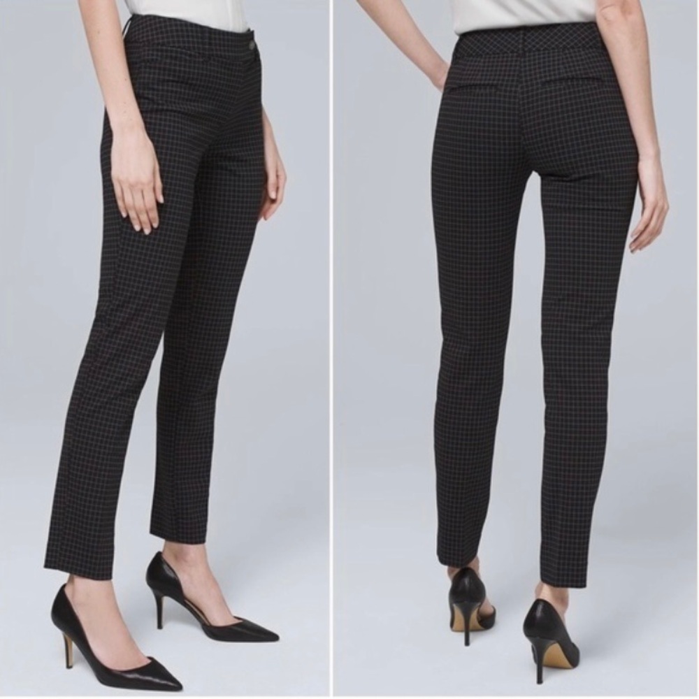 White House Black Market Windowpane “The Tapered Ankle” Trouser